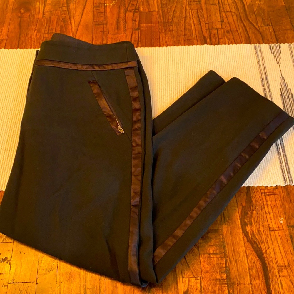 Loft Black Tuxedo Style Dress Pants